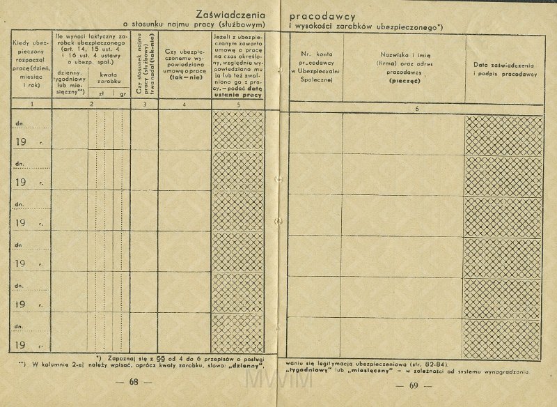 KKE 5431-37.jpg - Dok. Legitymacja ubezpieczeniowa. Legitymacja wydana przez Ubezpieczenia Społeczne w Wilnie dla Michała Katkowskiego (ur. w Taboryszkach), Wilno, 4 IV 1936 r.